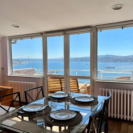 Deluxe Duplex In Center With 210 Degrees Bosphorus Viewed * Istanbul